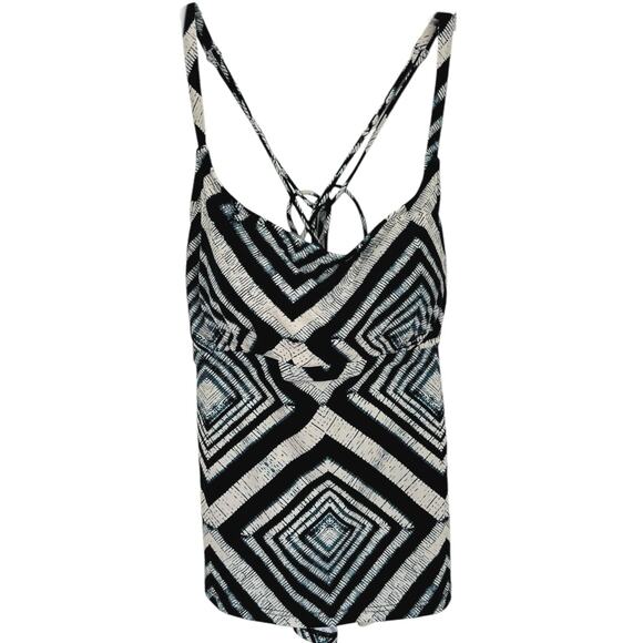 Island Escape Other - Island Escape Women Strappy Tankini Swim Beach Bikini Top Padded Blue Size 12